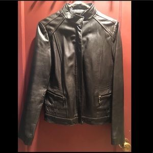 A.N.A Genuine Lambskin Leather Jacket